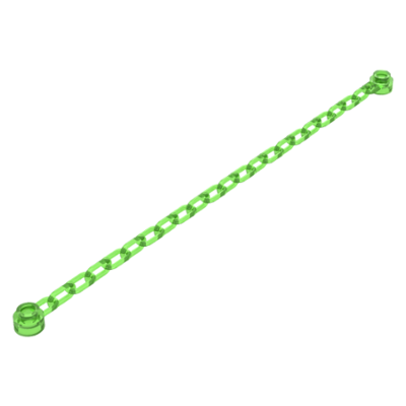 Ketting 21 schakels Trans Bright Green